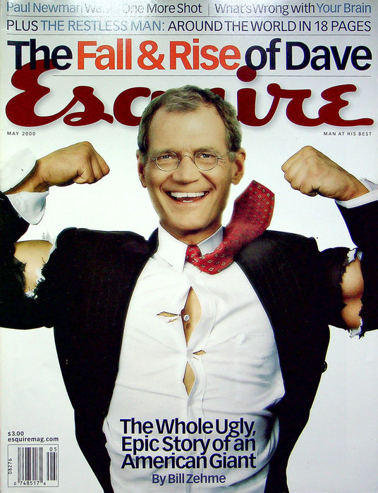 Esquire Magazine May 2000 David Letterman Daveheart Paul Newman Last Movie