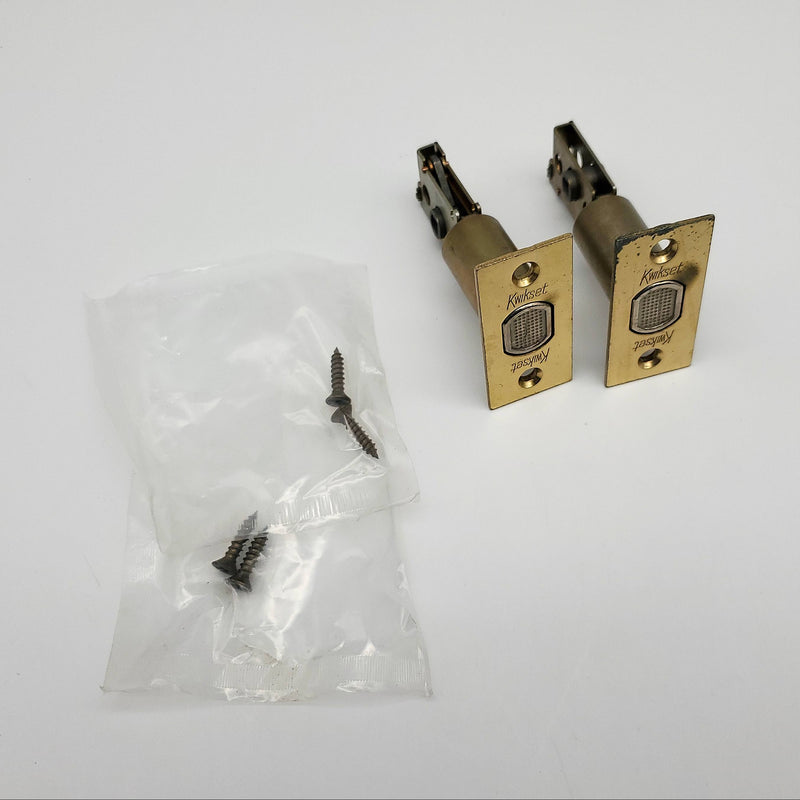 2x Kwikset Deadbolt Lock Latches 400 Line Bright Brass for 400 Series 2-3/8" BS