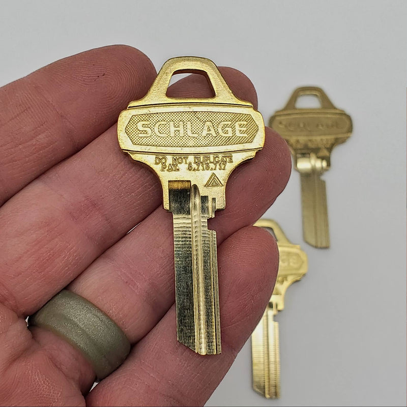 Schlage Everest 35-007 C200 Key Blanks Nickel Silver 6 Pin Lot Of 5 NOS 2