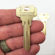 5x Dexter 62-B3 Key Blanks 6 Pin USA Made Vintage Tarnished NOS 1