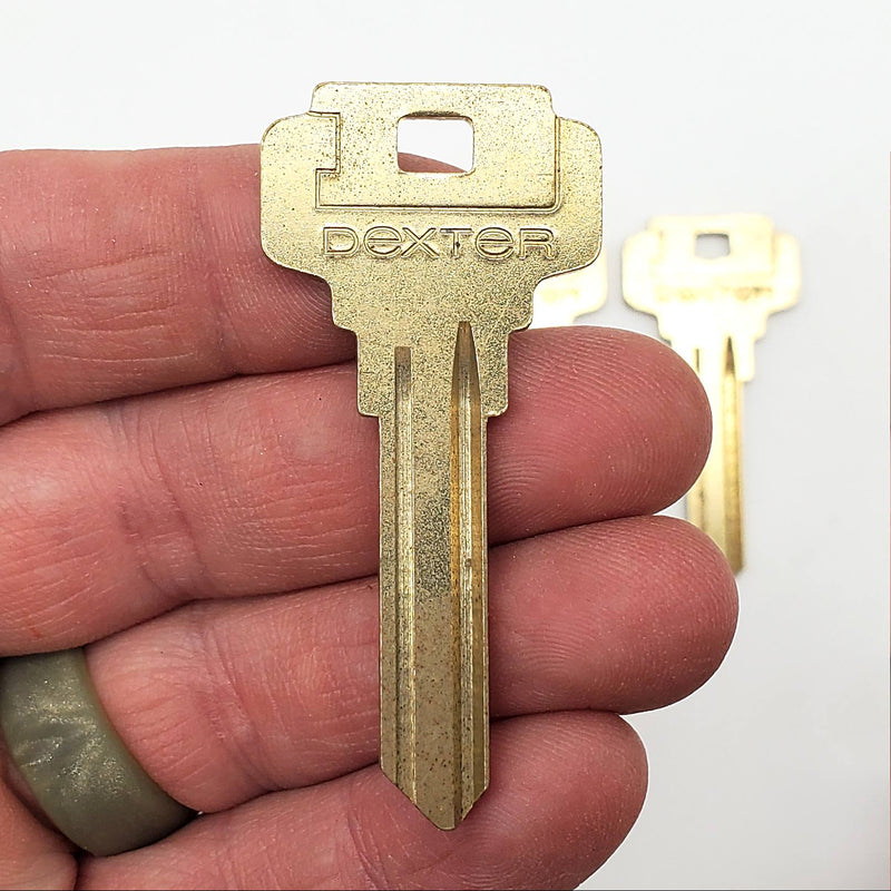 5x Dexter 62-B3 Key Blanks 6 Pin USA Made Vintage Tarnished NOS 1