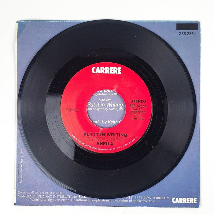 Sheila Little Darlin' Record 45 RPM Single ZS5 02564 Carrere 1981 4