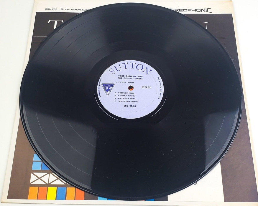 Todd Duncan And The Gospel Singers 33 RPM LP Record Sutton SSU 285 6