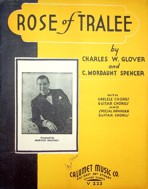 Sheet Music Rose Of Tralee Morton Downey Charles Glover Mordaunt Spencer 1936 1