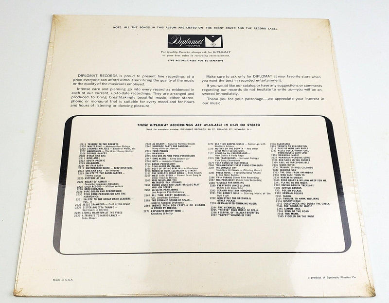 The Skyros Greek Muscians and Singers All Time Greek Hits 33 RPM LP Record NEW 2