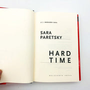 Hard Time Hardcover Sara Paretsky 1999 VI Warshawski Mystery Suspense 1st Editio 7