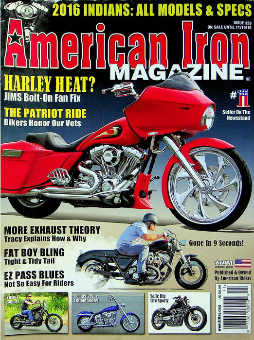 American Iron Motorcycle Magazine Nov # 329 2015 Patriot Ride Bikers Honor Vets