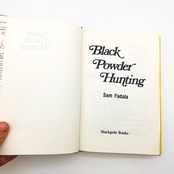 Black Powder Hunting Hardcover Sam Fadala 1978 1st Edition 7