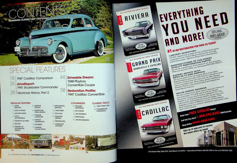 Hemmings Classic Car Magazine September 2014 Vol 10 No 12 Limo Or Sedan?
