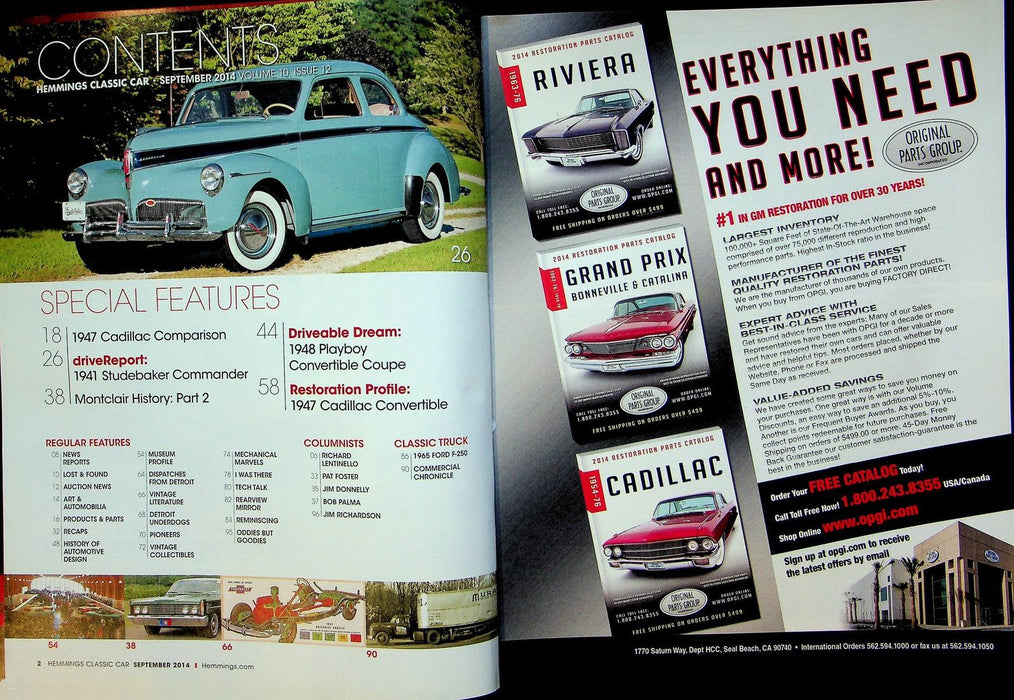 Hemmings Classic Car Magazine September 2014 Vol 10 No 12 Limo Or Sedan?