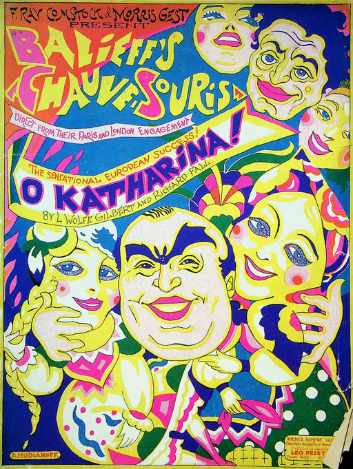 O Katharina! Sheet Music Balieffs Chauve Souris Piano Vocal 1924 One Step Song 1