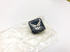 US Air Force Lapel Pin USAF Wings Blue Chrome Logo Insignia Epoxy Enamel NEW 4