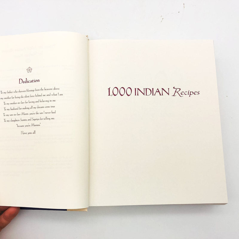 1000 Indian Recipes Hardcover Neelam Batra 2002 Spices Legumes Grains Cookery 7