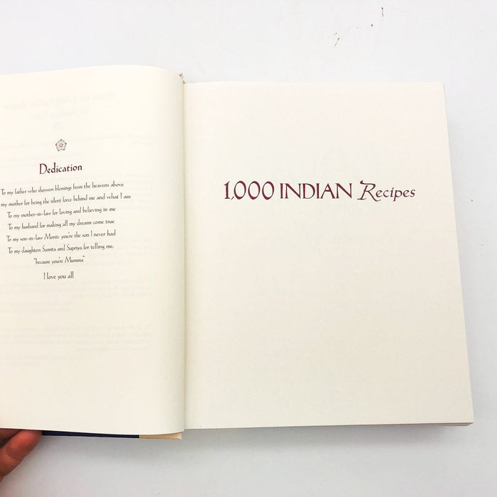 1000 Indian Recipes Hardcover Neelam Batra 2002 Spices Legumes Grains Cookery 7