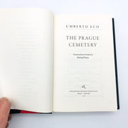 The Prague Cemetery Hardcover Umberto Eco 2011 1st American Edition Conspiracy 7