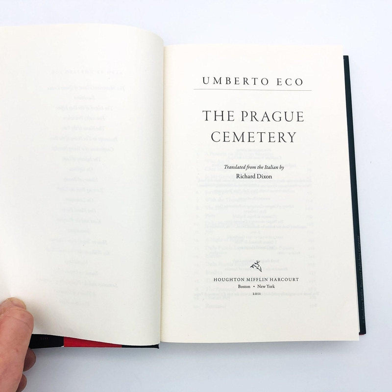 The Prague Cemetery Hardcover Umberto Eco 2011 1st American Edition Conspiracy 7