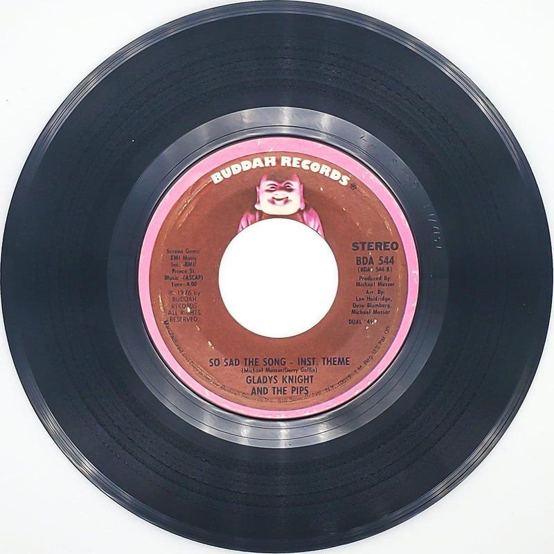 Gladys Knight & The Pips So Sad The Song Record 45 RPM Buddah Records 1976 1