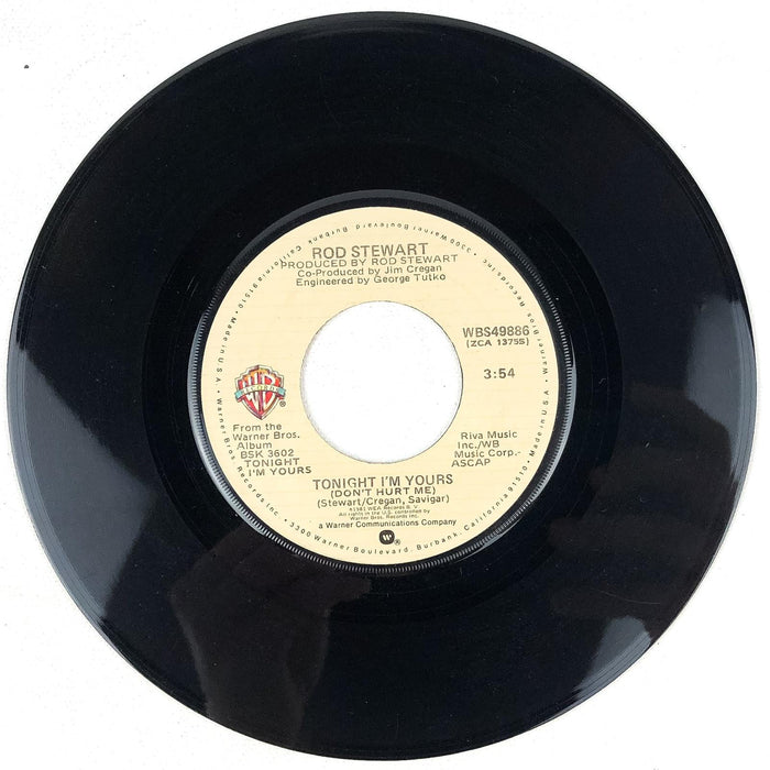 Rod Stewart 45 RPM Record Tora, Tora, Tora / Tonight I'm Yours WEA 1981 3