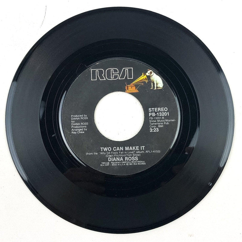 45 RPM Record Two Can Make It / Work That Body Diana Ross RCA 1981 3