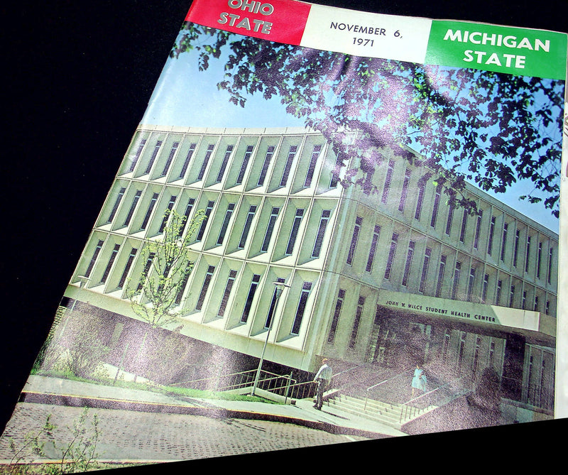 Ohio State Buckeye Football Program Nov 6 1971 Vs. Michigan State Spartans
