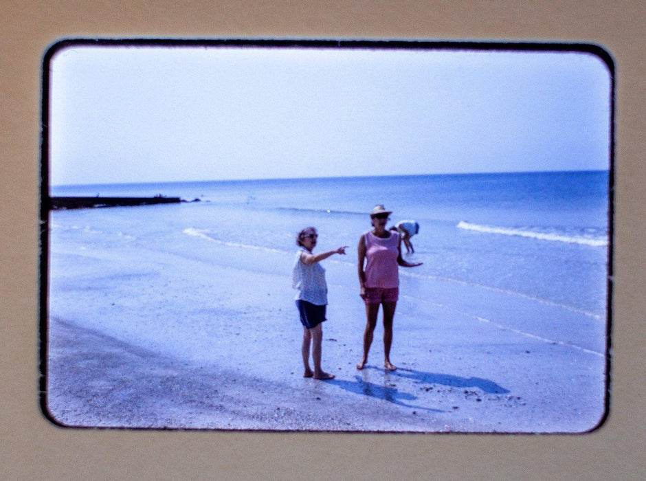 Vintage 35mm Photo Transparency Slides - Family at the Beach 1974 | Lot of 3 3