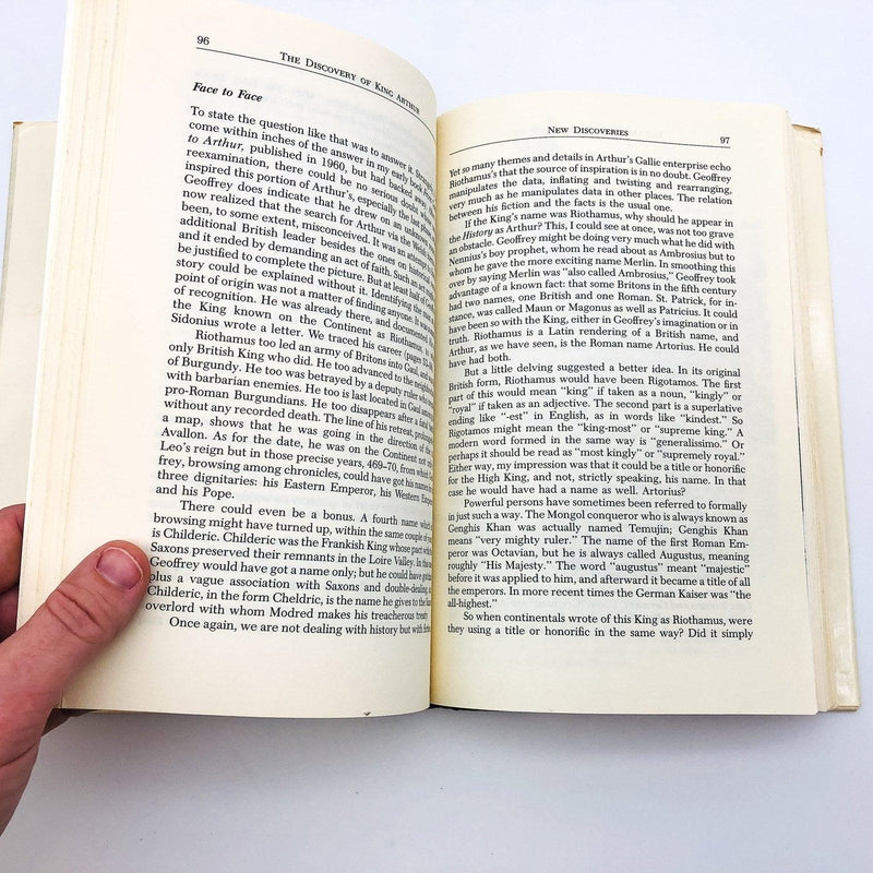 The Discovery Of King Arthur Hardcover Geoffrey Ashe 1985 British Kings Rulers 9