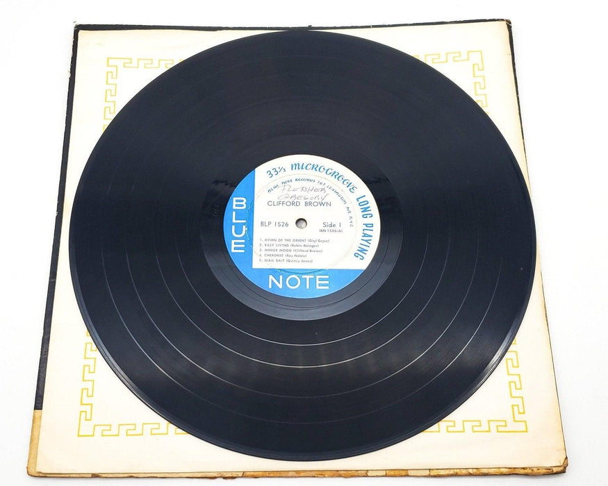 Clifford Brown Memorial Album 33 RPM LP Record Blue Note 1956 BLP 1526 5