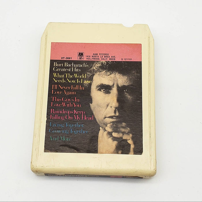 Bacharach's Greatest Hits 8-Track Tape Album A&M Records 8T-3661 Club Edition