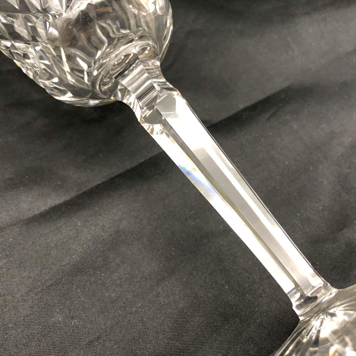 1ct Waterford Crystal Wine Goblet Lismore Pattern 8-3/8" Signed Signature Glass