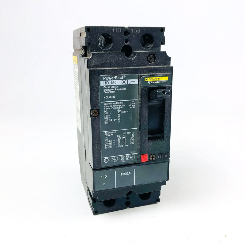 Square D HDL26110 Circuit Breaker 110A H Frame 15311 2 Pole New Old Stock NOS 1