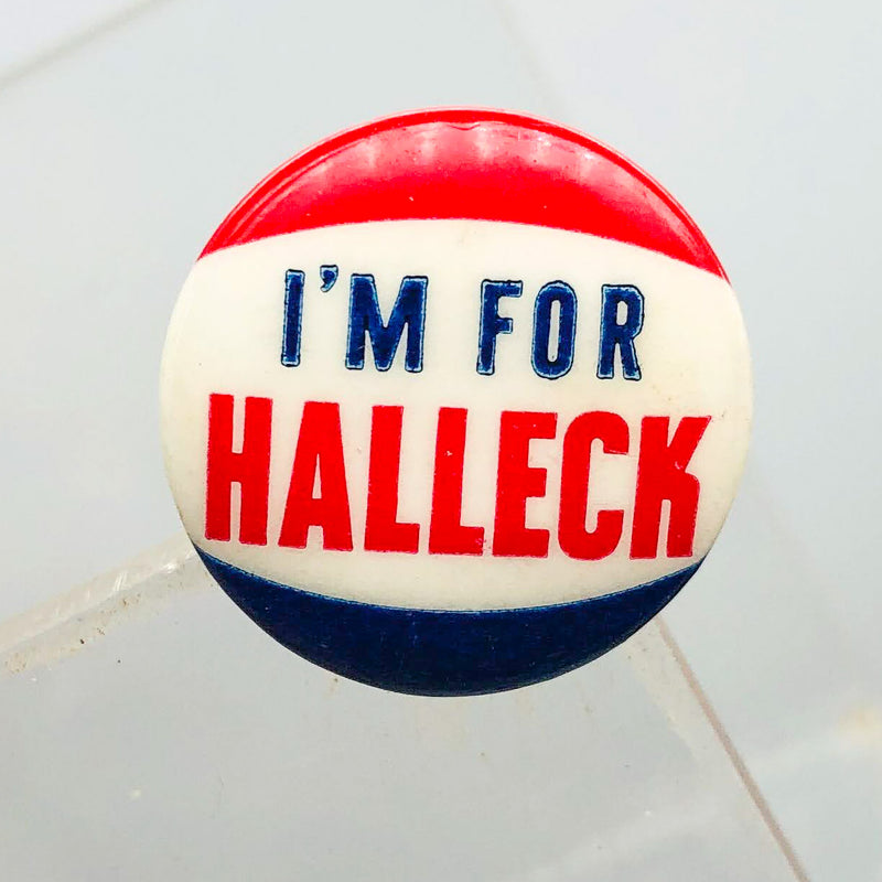 I'm For Halleck Button Pin .75" Indiana Politician Campaign Republican Charles 4