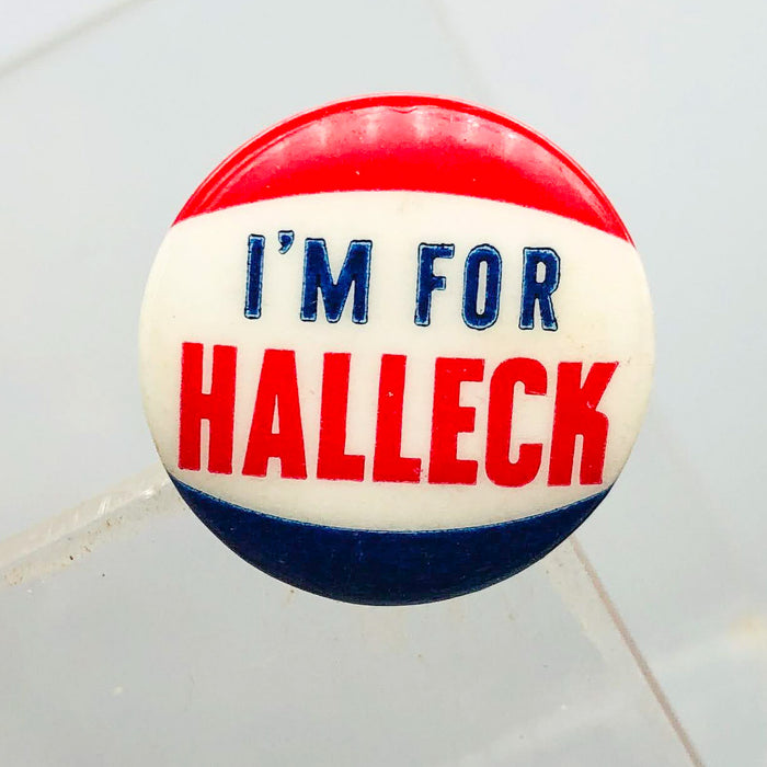 I'm For Halleck Button Pin .75" Indiana Politician Campaign Republican Charles 4