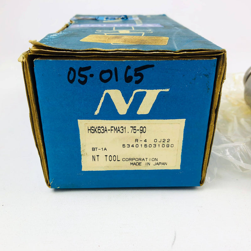 NT Tool Face Mill Arbor HSK63A-FMA31.75-90 New Old Stock Tool Holder