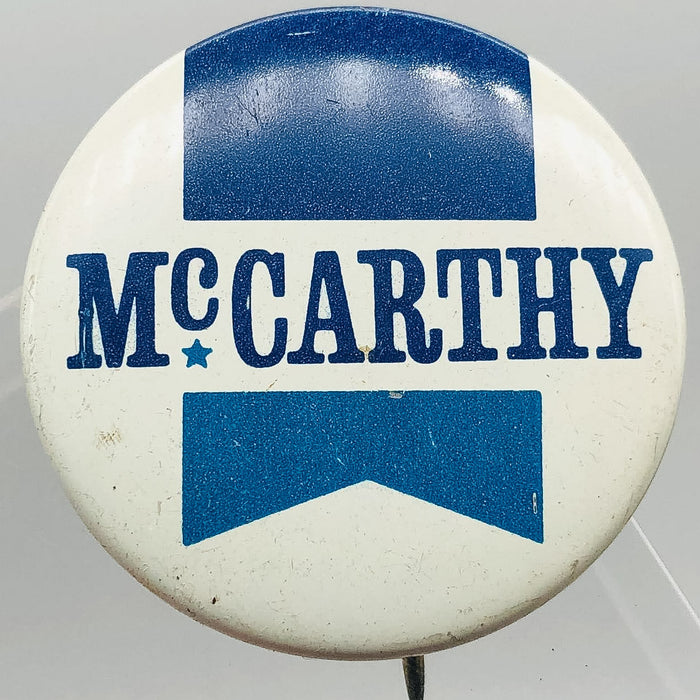 McCarthy Button Pin 1.25" Political Campaign US Senator Eugene Union Made 2