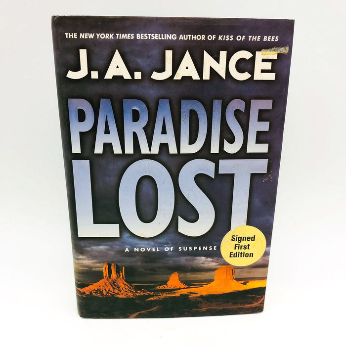 Paradise Lost Hardcover J. A. Jance 2001 Policewomen Arizona 1st Edition Signed 1