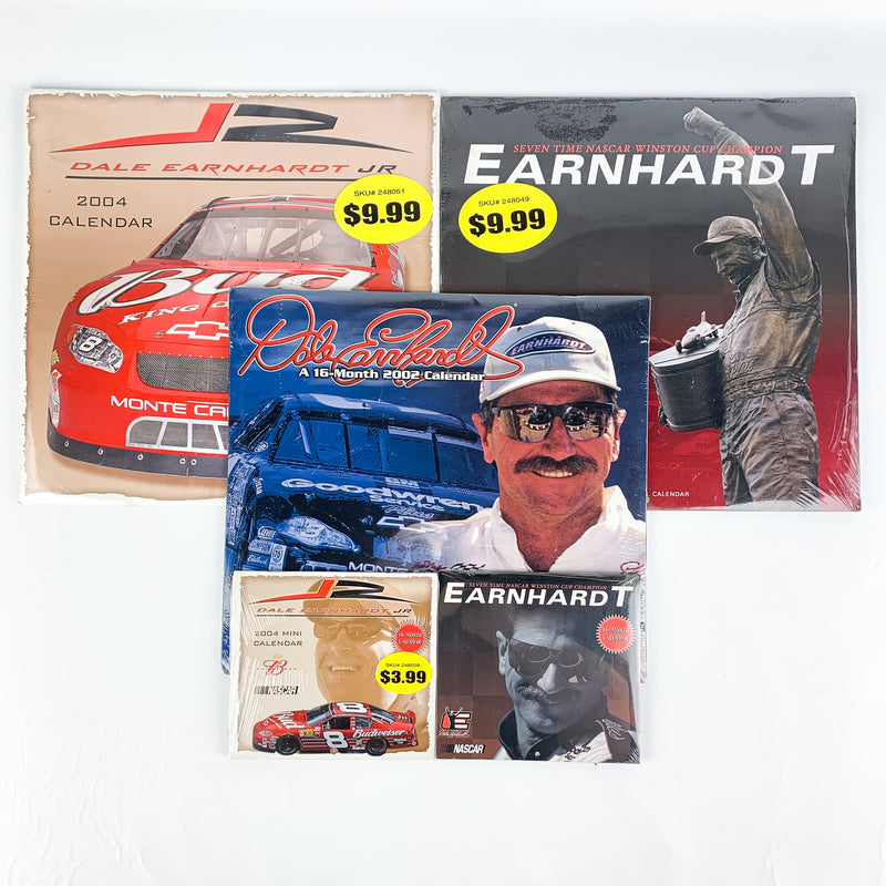 Nascar Dale Earnhardt Sr & Jr New Old Stock Calendars 2004 & 2002 - Lot of 5