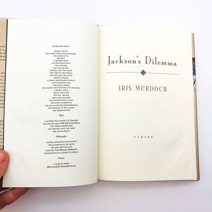 Jackson's Dilemma HC Iris Murdoch 1996 Social Comedy Historical 1st Edition 7