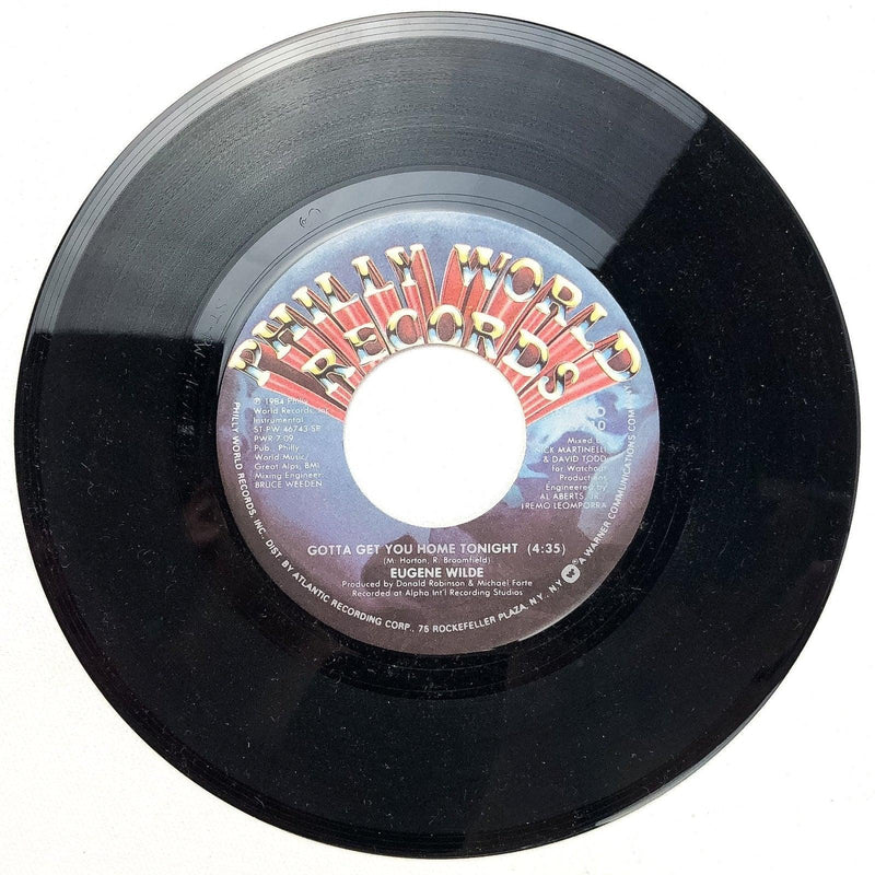 Eugene Wilde 45 RPM 7" Single Gotta Get You Home Tonight Philly World 7-99710 2