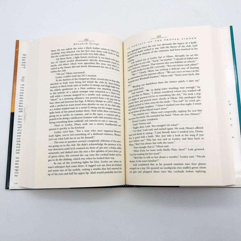 Elizabeth George Book In Pursuit Of The Proper Sinner Hardcover 1999 1st Edition 10