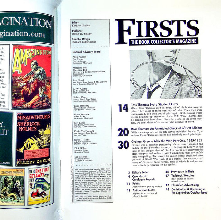 Firsts Magazine August 2014 Vol 24 No 7 Colecting Ross Thomas 2