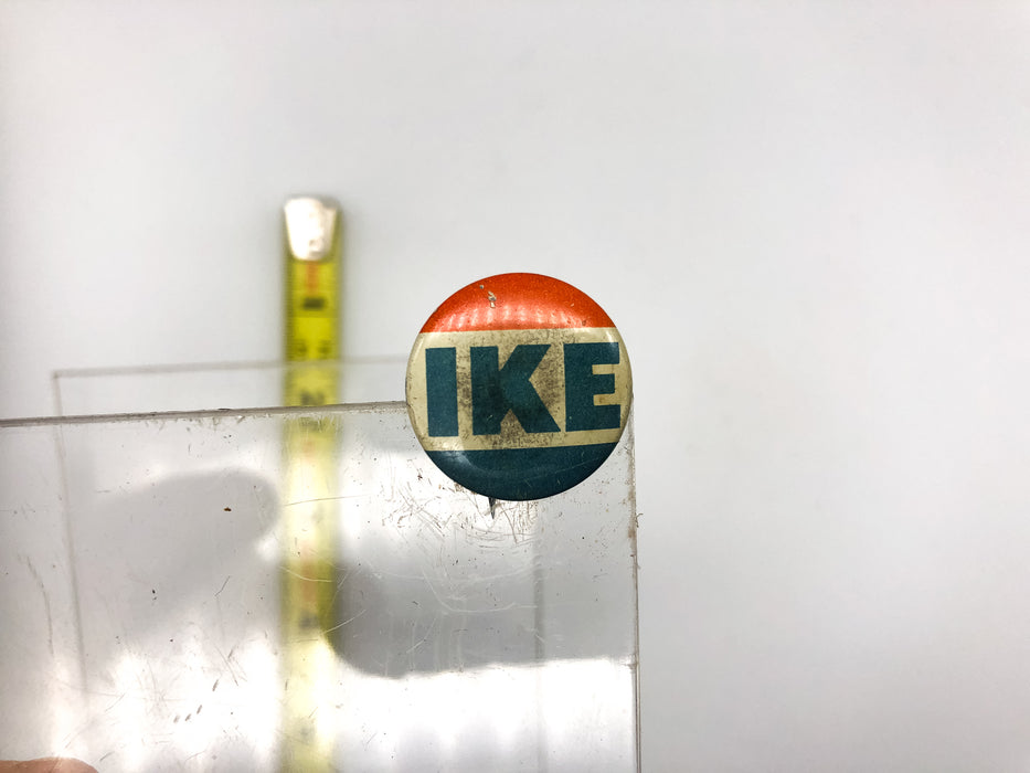 Vintage IKE Pinback Button Presidential Political Campaign Labor Union Made