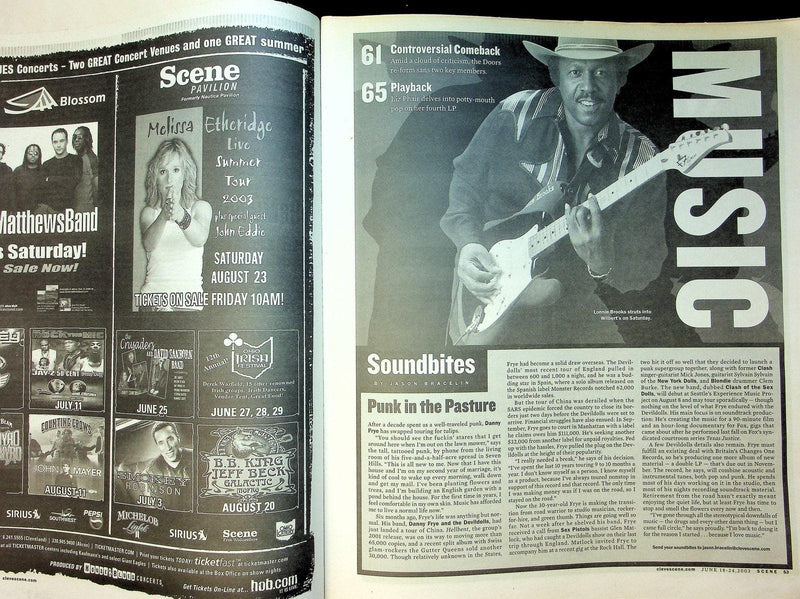 Scene Magazine Cleveland Scene Magazine June 2003 No 25 Indie Sonic Youth Interview K ...