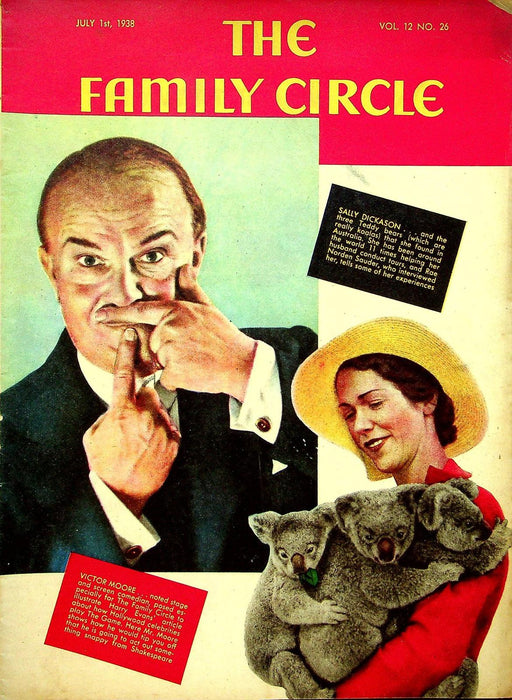 The Family Circle Magazine July 1 1938 Vol 12 No 26 Victor Moore 1