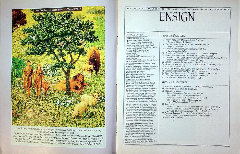 Ensign Magazine January 1990 Vol 20 No 1 Learning To Love The Old Testament 2
