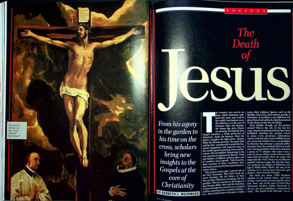 Newsweek Magazine April 4 1994 Death Of Jesus Christ Crucified Crucifixion