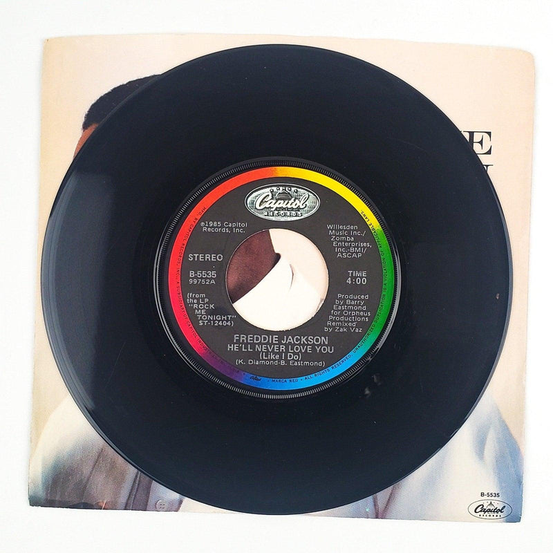 Freddie Jackson He'll Never Love You Record 45 RPM Single Capitol Records 1985 3