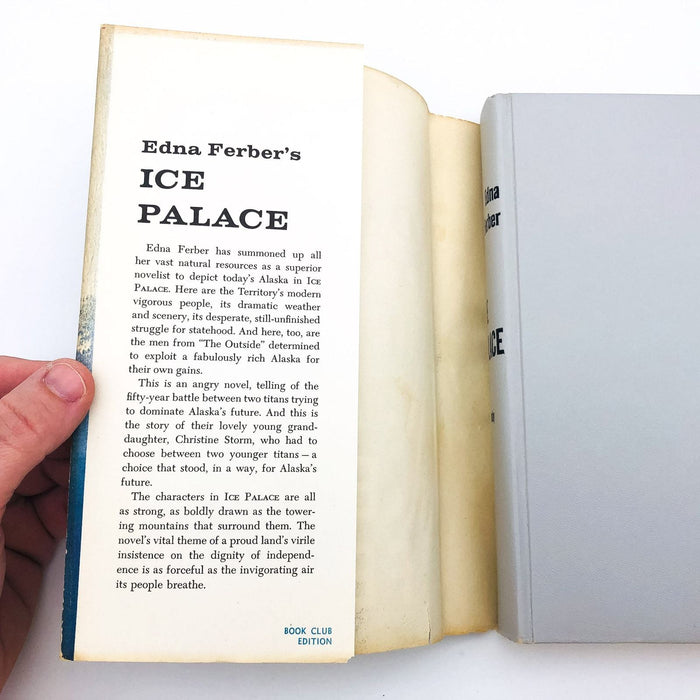 Ice Palace Hardcover Edna Ferber 1958 Alaska Exploration Discovery Book Club 6