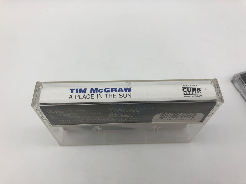 A Place in the Sun Tim McGraw Cassette Album Curb 1999 You Don't Love Me Anymore 7