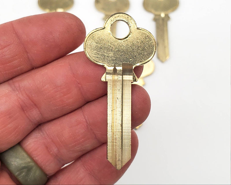 5x Corbin X4-57D2-6 Key Blanks Nickel Silver 6 Pin NOS 2