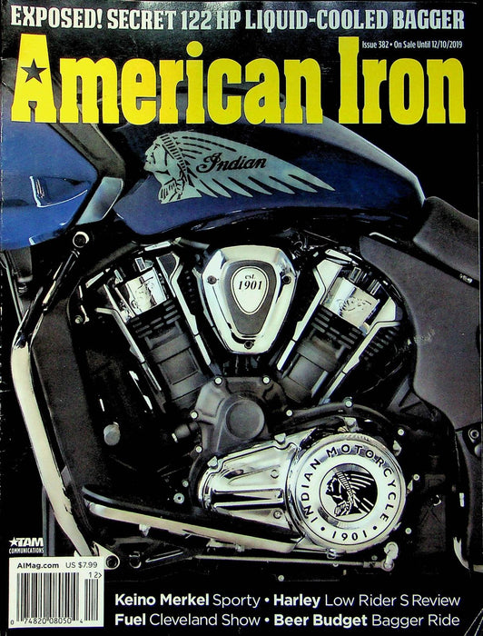 American Iron Motorcycle Magazine December # 382 2019 122Hp Liquid Cooled Bagger